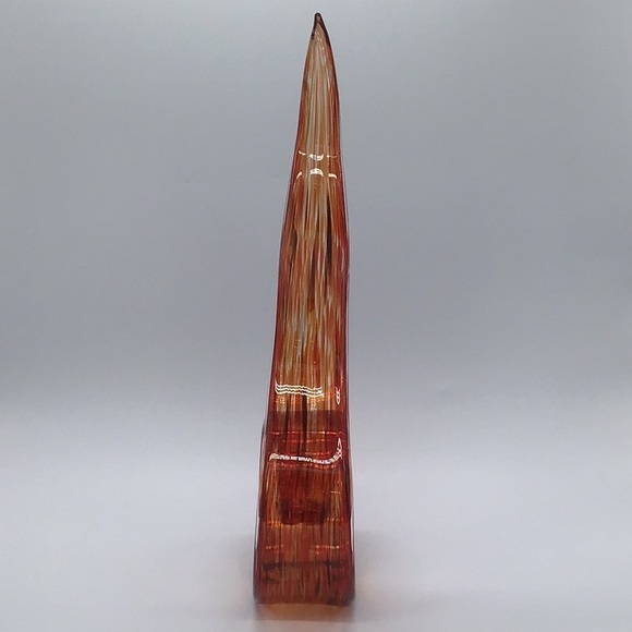 Art Glass Dancing Flame Sculpture Hand Blown - Picture 2 of 6